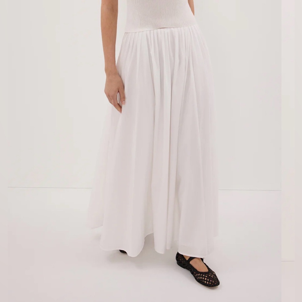 NWT DISSH Marina Off White Midi Skirt - Picture 3 of 7